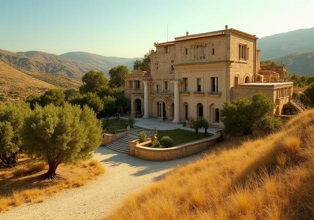 Paesaggio siciliano e ville d'epoca